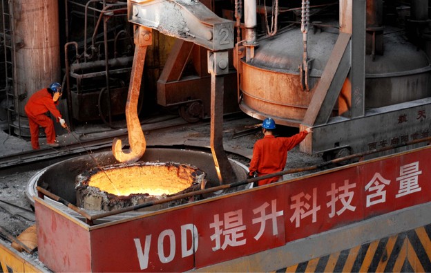 Chinese nickel smelter — China controls 65–90% of global critical mineral processing